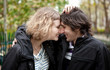 Photo: Dating couple outdoors Dating couple outdoors