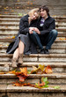 Photo: Dating couple at fall Dating couple at fall