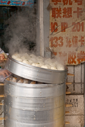 Photo: street food - steamed buns street food - steamed buns
