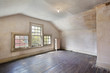 Pink bedroom in old abandoned home