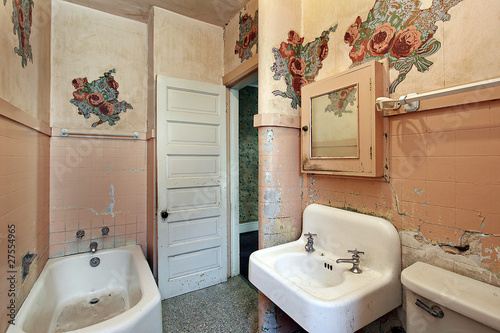 Photo: Bathroom in old abandoned home Bathroom in old abandoned home