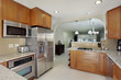 Kitchen with wood cabinetry