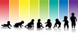 baby silhouette regenbogen hintergrund baby silhouette regenbogen hintergrund