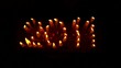 New Year 2011 from candles
