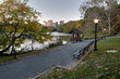 Central Park, by the lake