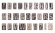 Blei Buchstaben Alphabet
