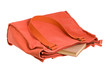 Part of the book could be seen lying in bags