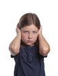 Photo: Little Girl Covering Ears Little Girl Covering Ears