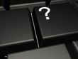 Fragezeichen auf Tastatur