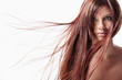 A girl with long hair