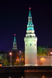 kremlin tower at night in Moscow
