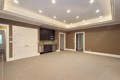 Photo: Basement in new construction home Basement in new construction home