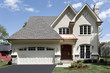 Luxury home with arched entry
