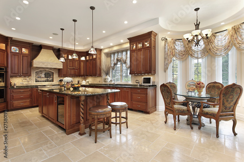 Photo: Large kitchen with eating area Large kitchen with eating area