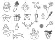 Weihnachtsmotive Doodle-Set