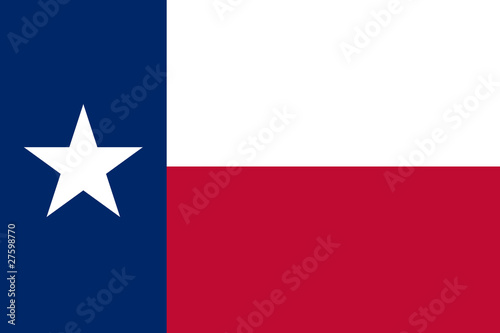 Illustration: Texas state flag Texas state flag