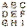 Pictures alphabet A-I
