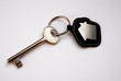 Isolated key with house icon