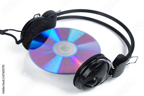 Photo: DVD and headphone DVD and headphone