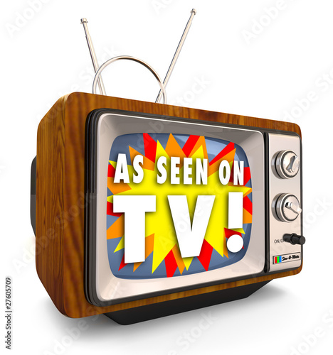 Illustration: As Seen on TV - Old Fashioned Television As Seen on TV - Old Fashioned Television