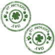 Green grunge stamps for St. Patrick's Day