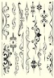 Set of vintage design elements