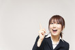 a portrait of young business woman