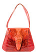 red bag of crocodile leather red bag of crocodile leather