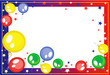 Background with balloons