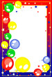 Background with balloons