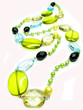 yellow and green beads yellow and green beads