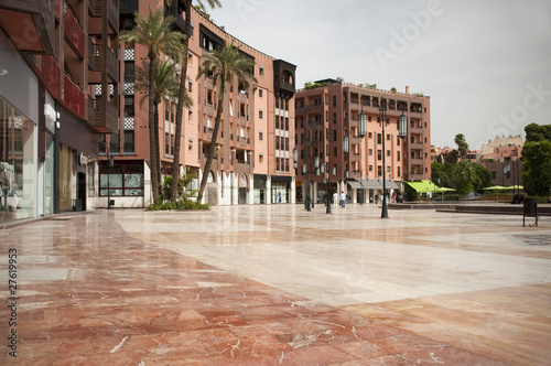 Photo: Moderner Platz in Marrakesch, Marokko Moderner Platz in Marrakesch, Marokko