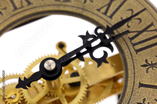 Photo: old-fashioned wall clock old-fashioned wall clock