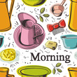 Morning seamless background