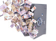 euro bills flying out safe