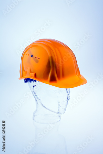 Photo: Bauhelm eines Bauarbeiters Bauhelm eines Bauarbeiters