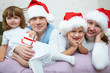 Christmas Happy family