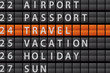 Departure Style Information Board - TRAVEL
