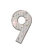 9 - Les Chiffres strass et paillettes