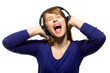 Girl listening to music