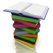 Pile of books isolated on white background Pile of books isolated on white background