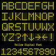 Yellow Digital Font