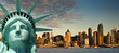 beautiful tourism travel concept for new york city