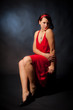 Lady in red