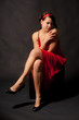 Lady in red