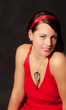 Lady in red