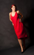 Lady in red