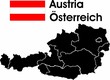 Rakúsko mapa