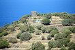 antica torre su una collina dell'isola di Nisyros antica torre su una collina dell'isola di Nisyros