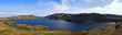 Mountain lake on the ridge Musta Tunturi